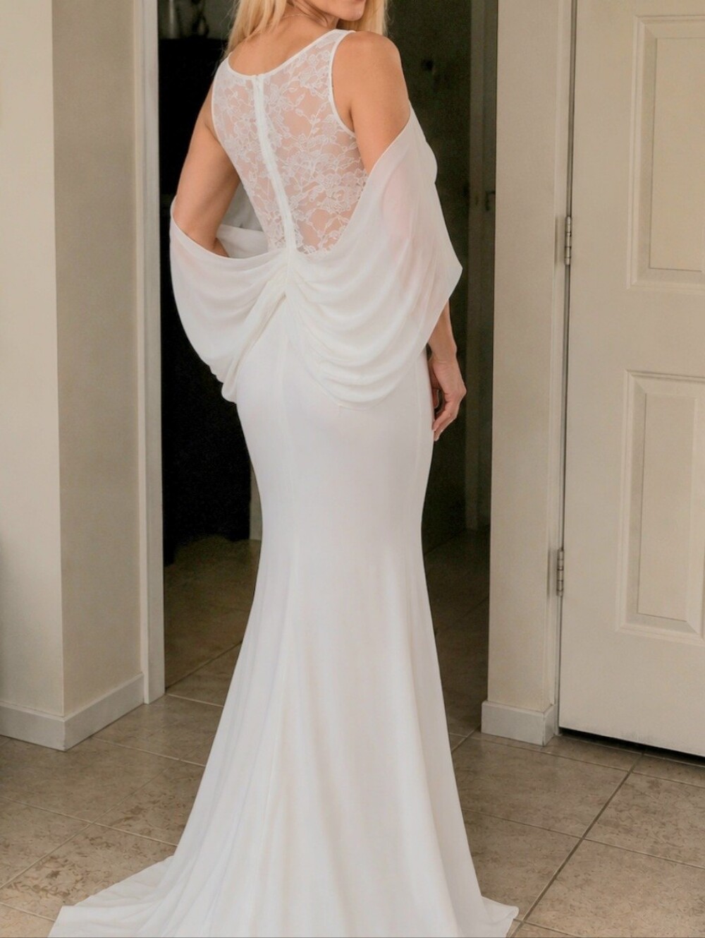 Ever Pretty Wedding White Long Sleeve Dress with Lace Detail - Picture 2 of 16